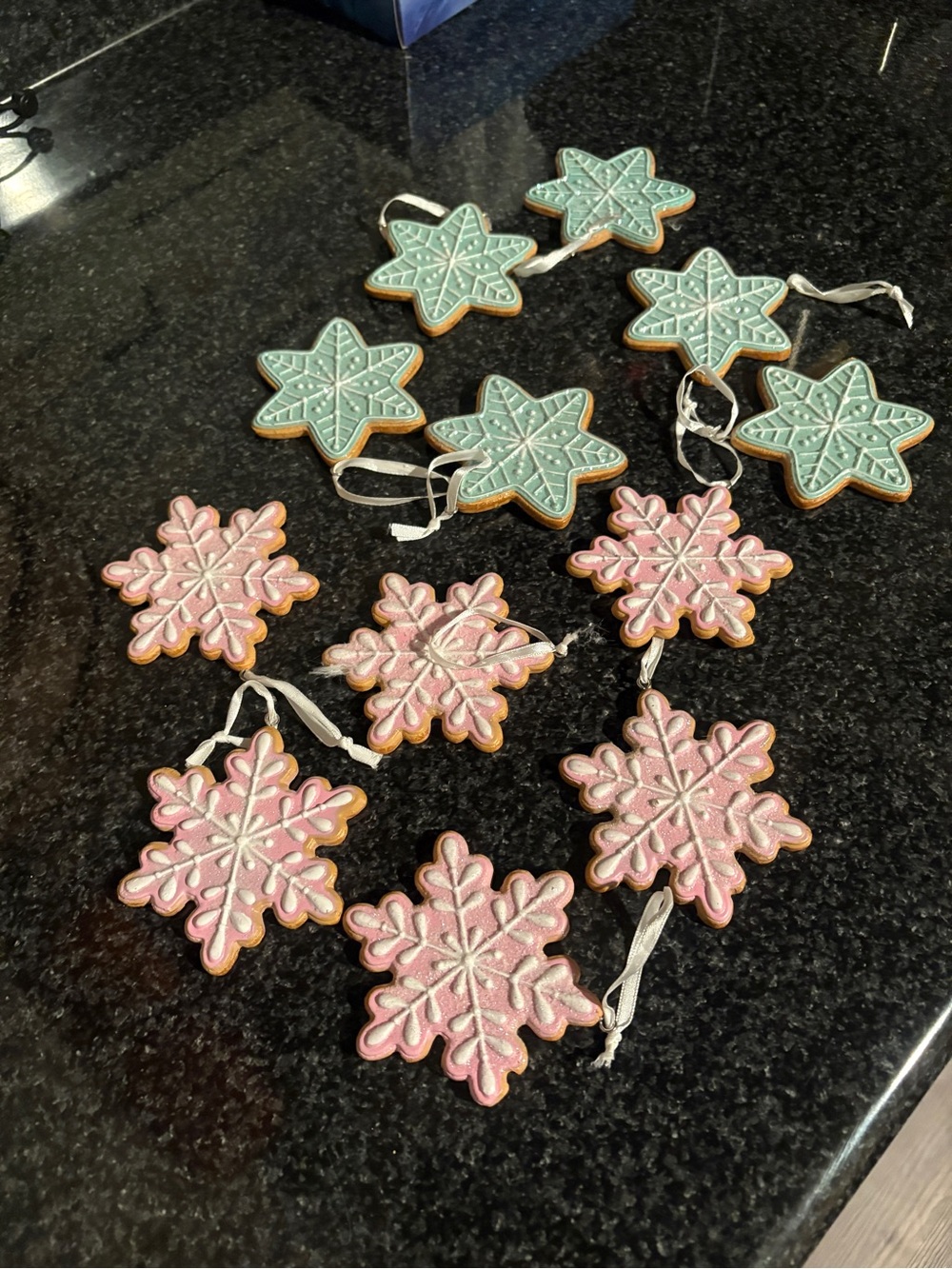 Christmas snowflake cookie ornament set of 12